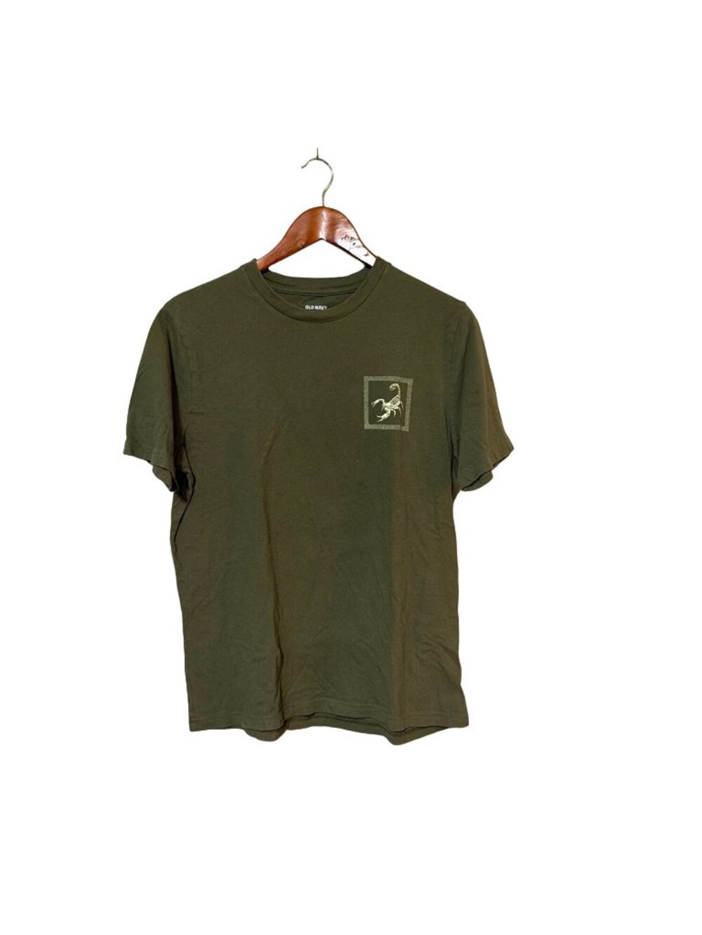Old Navy Green Graphic T-Shirt With Nocturnal Animals Design Mens‎ Medium